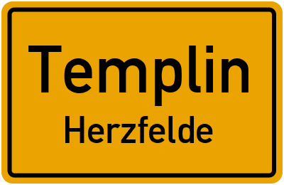 Straßenverzeichnis Templin Herzfelde