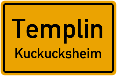 Straßenverzeichnis Templin Kuckucksheim