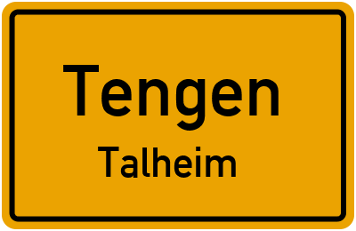 Straßenverzeichnis Tengen Talheim