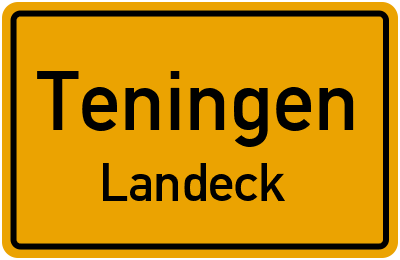 Straßenverzeichnis Teningen Landeck
