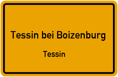 Straßenverzeichnis Tessin bei Boizenburg Tessin