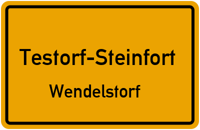 Straßenverzeichnis Testorf-Steinfort Wendelstorf