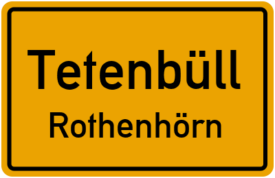 Straßenverzeichnis Tetenbüll Rothenhörn