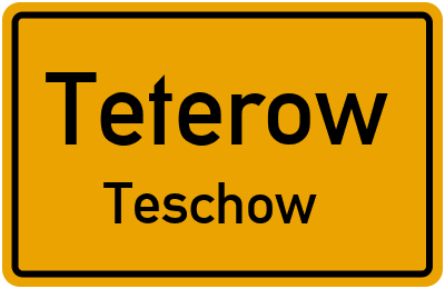 Straßenverzeichnis Teterow Teschow