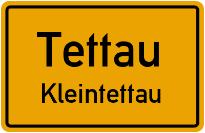 Straßenverzeichnis Tettau Kleintettau