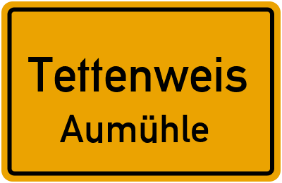 Ortsschild Tettenweis Aumühle