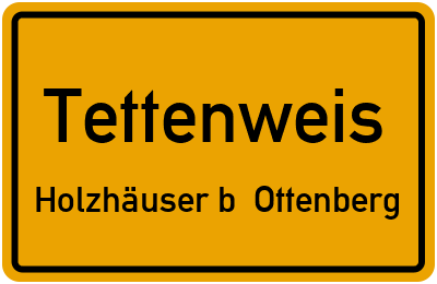 Straßenverzeichnis Tettenweis Holzhäuser b. Ottenberg