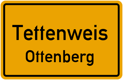 Ortsschild Tettenweis Ottenberg