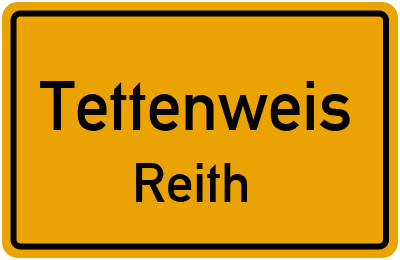 Ortsschild Tettenweis Reith