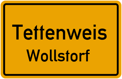 Ortsschild Tettenweis Wollstorf