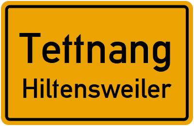 Ortsschild Tettnang Hiltensweiler