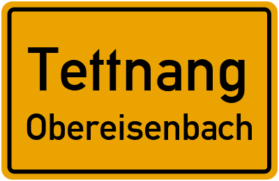 Ortsschild Tettnang Obereisenbach