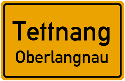 Ortsschild Tettnang Oberlangnau