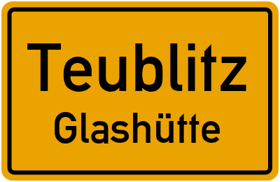 Straßenverzeichnis Teublitz Glashütte