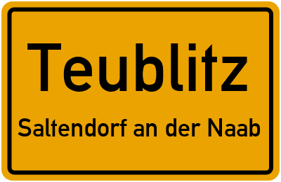 Straßenverzeichnis Teublitz Saltendorf an der Naab