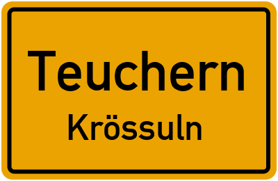 Straßenverzeichnis Teuchern Krössuln
