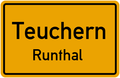 Straßenverzeichnis Teuchern Runthal