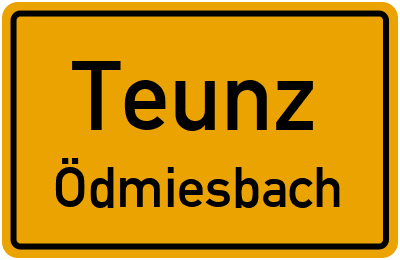 Straßenverzeichnis Teunz Ödmiesbach