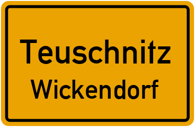 Straßenverzeichnis Teuschnitz Wickendorf