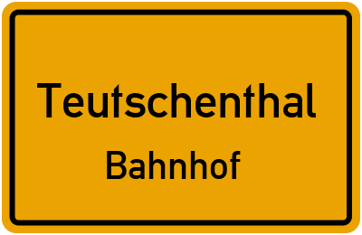 Straßenverzeichnis Teutschenthal Bahnhof