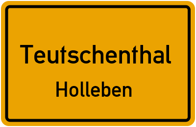 Straßenverzeichnis Teutschenthal Holleben