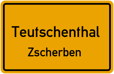 Straßenverzeichnis Teutschenthal Zscherben