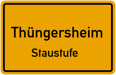 Straßenverzeichnis Thüngersheim Staustufe