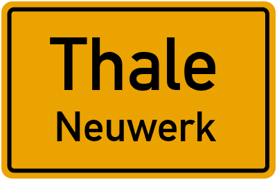 Straßenverzeichnis Thale Neuwerk
