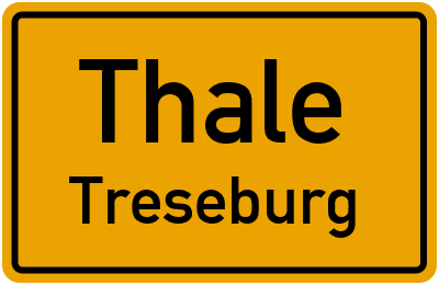 Straßenverzeichnis Thale Treseburg