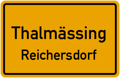 Straßenverzeichnis Thalmässing Reichersdorf