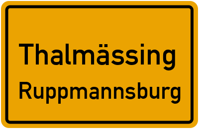 Straßenverzeichnis Thalmässing Ruppmannsburg