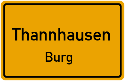 Straßenverzeichnis Thannhausen Burg