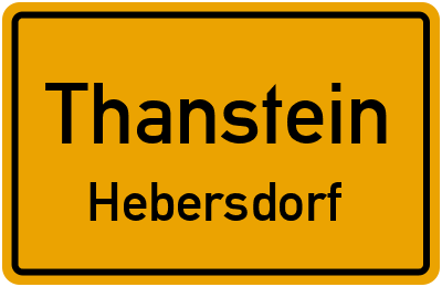 Straßenverzeichnis Thanstein Hebersdorf