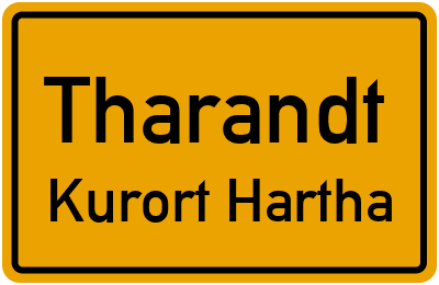 Straßenverzeichnis Tharandt Kurort Hartha