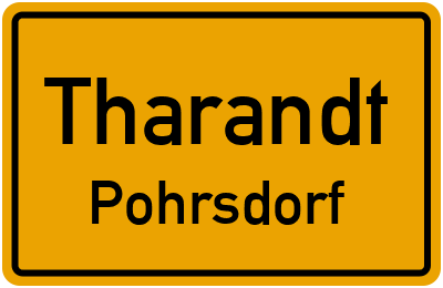 Straßenverzeichnis Tharandt Pohrsdorf