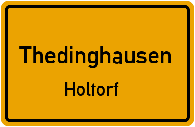Straßenverzeichnis Thedinghausen Holtorf