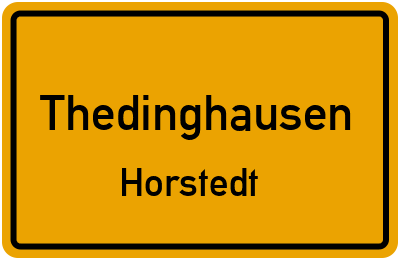 Straßenverzeichnis Thedinghausen Horstedt