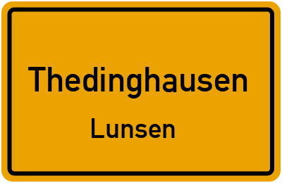 Straßenverzeichnis Thedinghausen Lunsen
