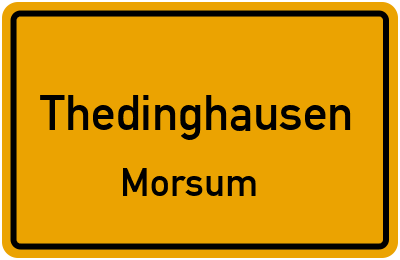 Straßenverzeichnis Thedinghausen Morsum