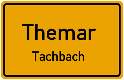 Straßenverzeichnis Themar Tachbach