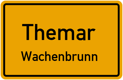 Straßenverzeichnis Themar Wachenbrunn