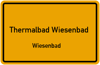 Straßenverzeichnis Thermalbad Wiesenbad Wiesenbad