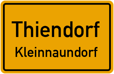 Straßenverzeichnis Thiendorf Kleinnaundorf