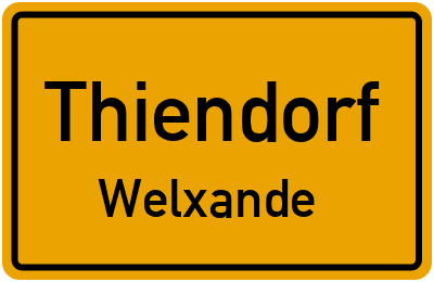 Straßenverzeichnis Thiendorf Welxande