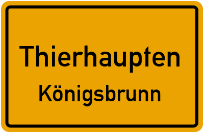 Straßenverzeichnis Thierhaupten Königsbrunn