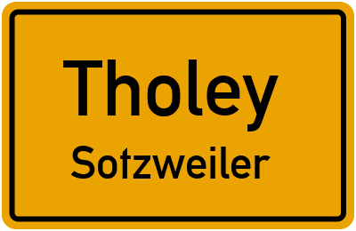 Straßenverzeichnis Tholey Sotzweiler