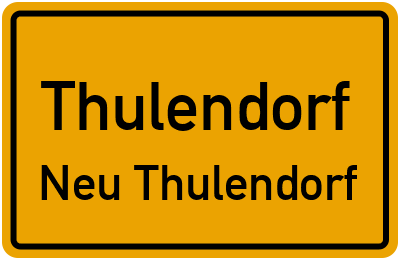 Straßenverzeichnis Thulendorf Neu Thulendorf