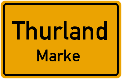 Straßenverzeichnis Thurland Marke