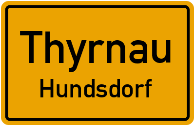 Ortsschild Thyrnau Hundsdorf