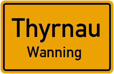 Straßenverzeichnis Thyrnau Wanning